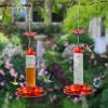 1pc Hummingbird feeder for outdoor decor; hanging bird feeder