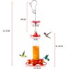 1pc Hummingbird feeder for outdoor decor; hanging bird feeder