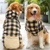 Plaid Dog Hoodie Pet Clothes Sweaters with Hat and Pocket Christmas Classic Plaid Small Medium Dogs Dog Costumes